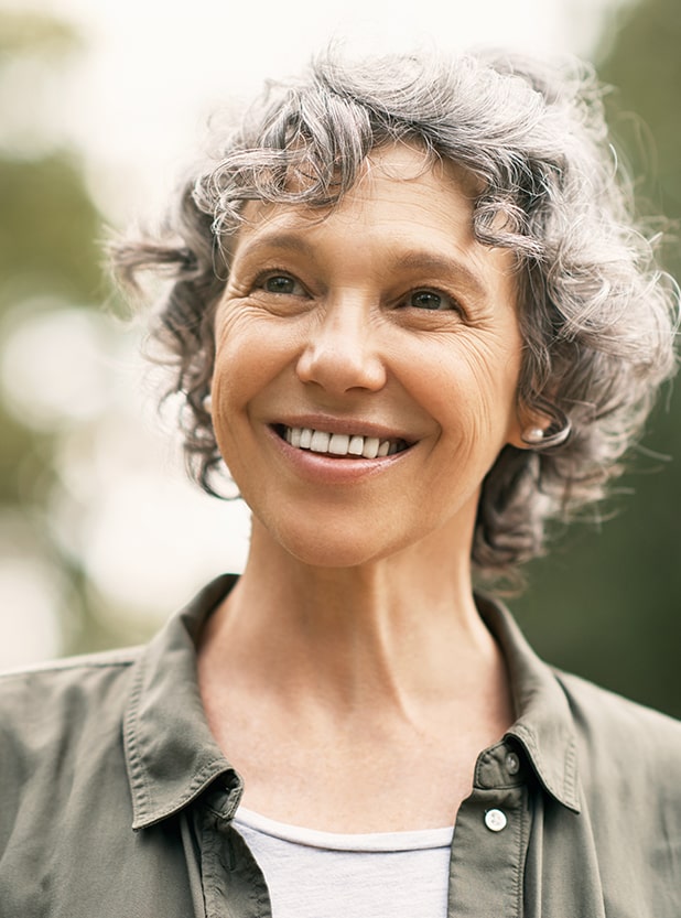 Older woman smiling