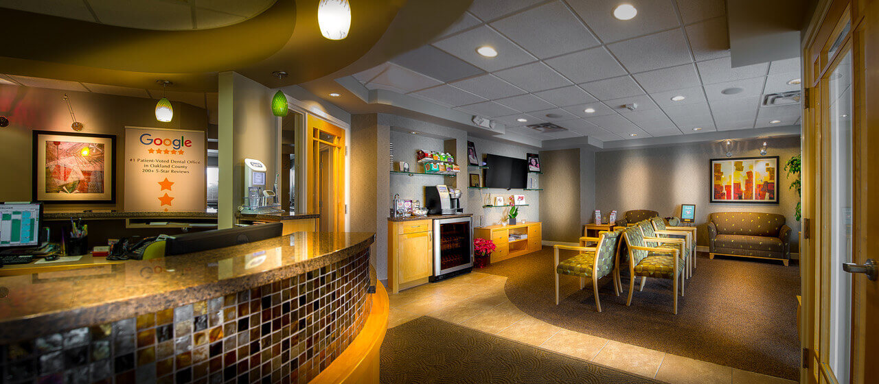 Dental office Rochester Hills lobby