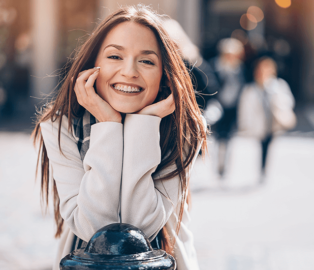 lady with braces