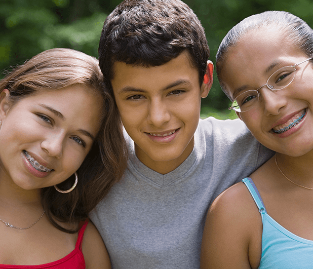 teens with braces